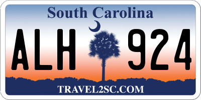 SC license plate ALH924
