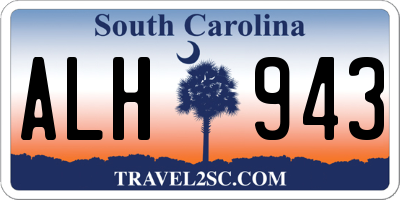 SC license plate ALH943