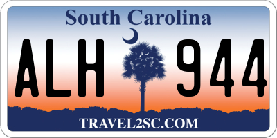 SC license plate ALH944