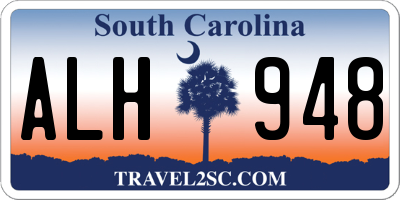 SC license plate ALH948