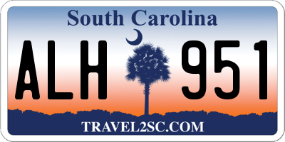 SC license plate ALH951