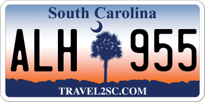 SC license plate ALH955