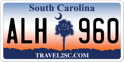 SC license plate ALH960