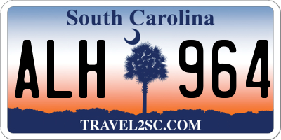 SC license plate ALH964