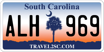SC license plate ALH969