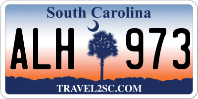 SC license plate ALH973