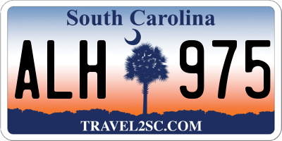 SC license plate ALH975
