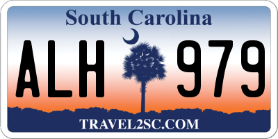 SC license plate ALH979