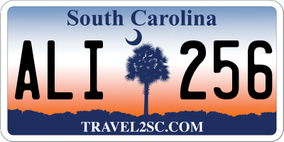 SC license plate ALI256