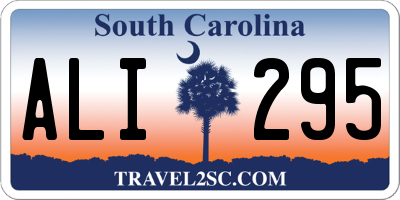 SC license plate ALI295