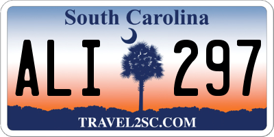 SC license plate ALI297