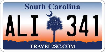 SC license plate ALI341