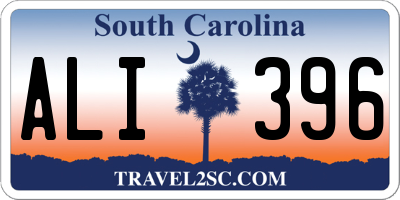 SC license plate ALI396