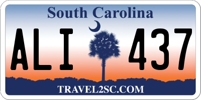 SC license plate ALI437