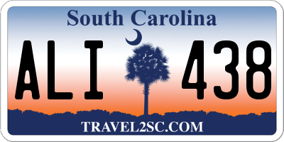 SC license plate ALI438