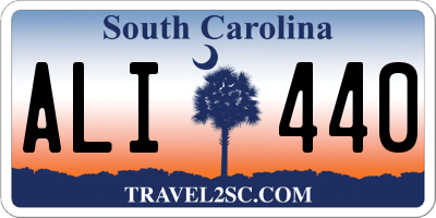 SC license plate ALI440