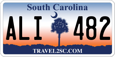 SC license plate ALI482