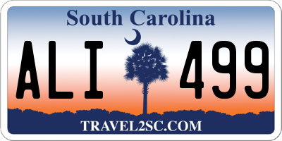 SC license plate ALI499
