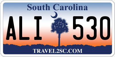 SC license plate ALI530