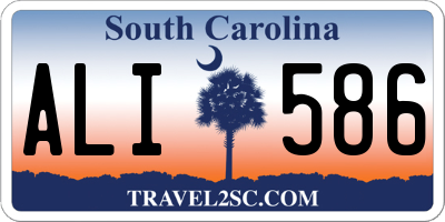 SC license plate ALI586