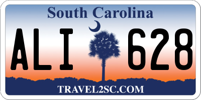 SC license plate ALI628
