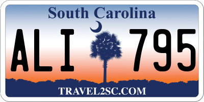 SC license plate ALI795
