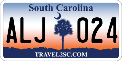 SC license plate ALJ024