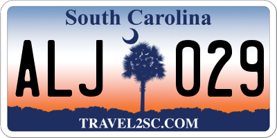 SC license plate ALJ029