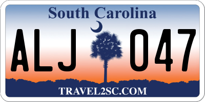 SC license plate ALJ047