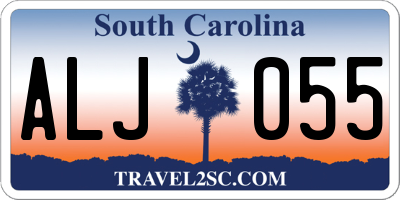 SC license plate ALJ055