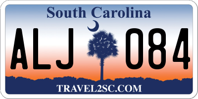 SC license plate ALJ084