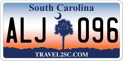 SC license plate ALJ096