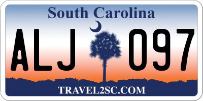 SC license plate ALJ097