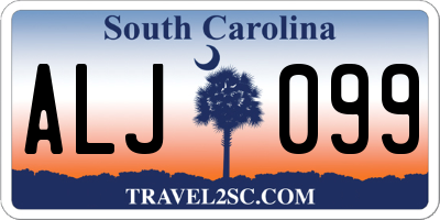 SC license plate ALJ099