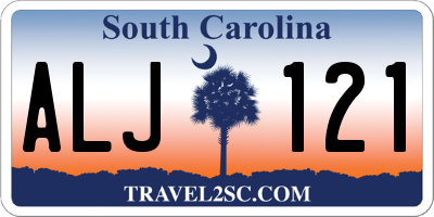 SC license plate ALJ121