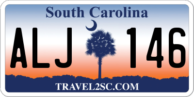 SC license plate ALJ146