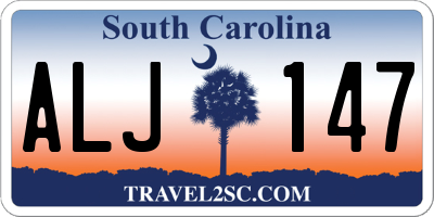 SC license plate ALJ147