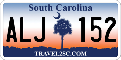 SC license plate ALJ152
