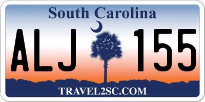 SC license plate ALJ155