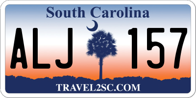 SC license plate ALJ157