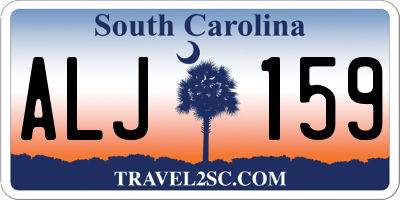 SC license plate ALJ159
