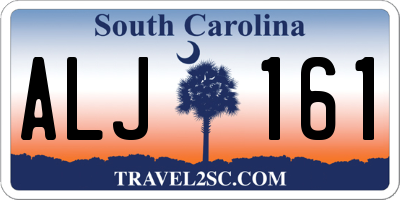 SC license plate ALJ161