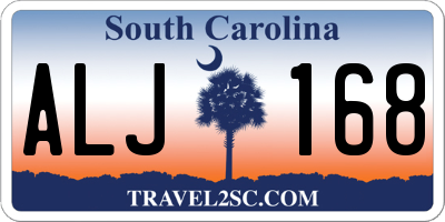 SC license plate ALJ168