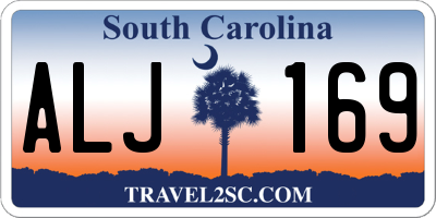 SC license plate ALJ169