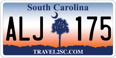 SC license plate ALJ175