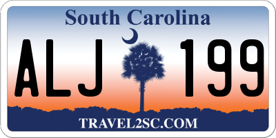 SC license plate ALJ199