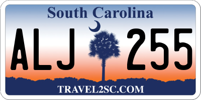 SC license plate ALJ255