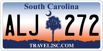 SC license plate ALJ272