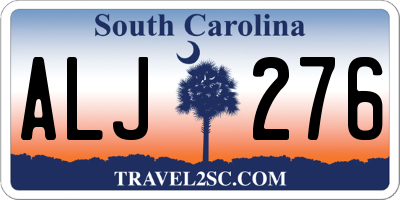 SC license plate ALJ276