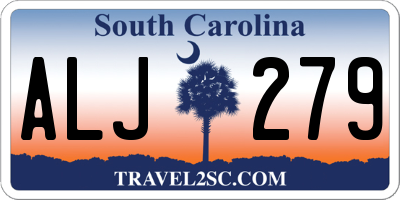 SC license plate ALJ279